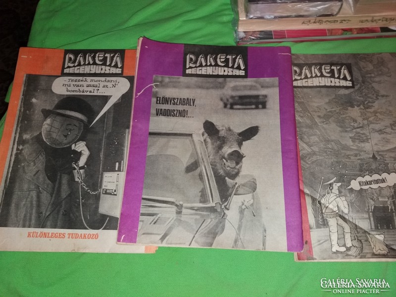 1977. 45 - 52 szám RAKÉTA REGÉNYÚJSÁG magazin 8 darab egyben a képek szerint
