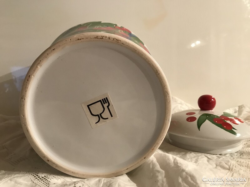 RUMTOPF - 5 liter - 32 x 21 cm - OLASZ - NEM KOPOTT - HIBÁTLAN