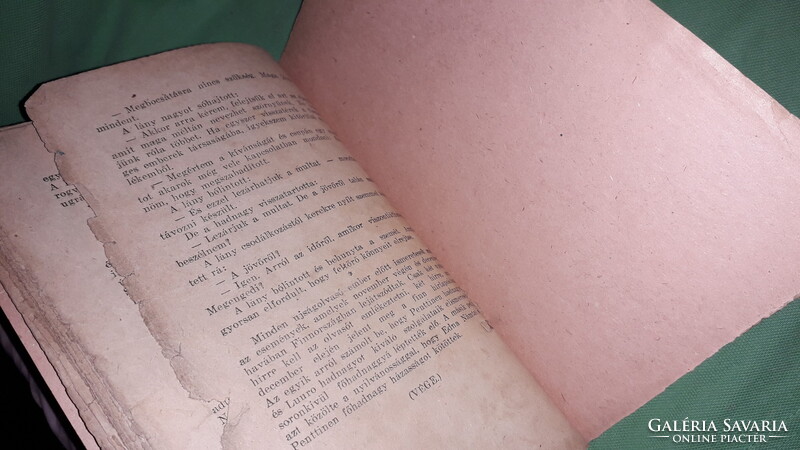 1940.GÖMÖRY JÁNOS :GÉPKOCSI A HÓBAN regény ponyva könyv RITKASÁG a képek szerint