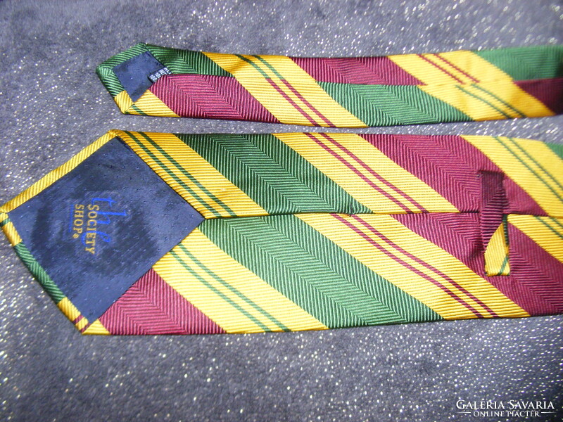 The Society shop férfi selyem nyakkendő  hand made 100 % silk