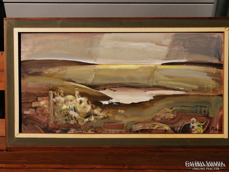 Cs. Pataj Mihály (Békéscsaba, 1921 - Szeged, 2008) Régészet festmény
