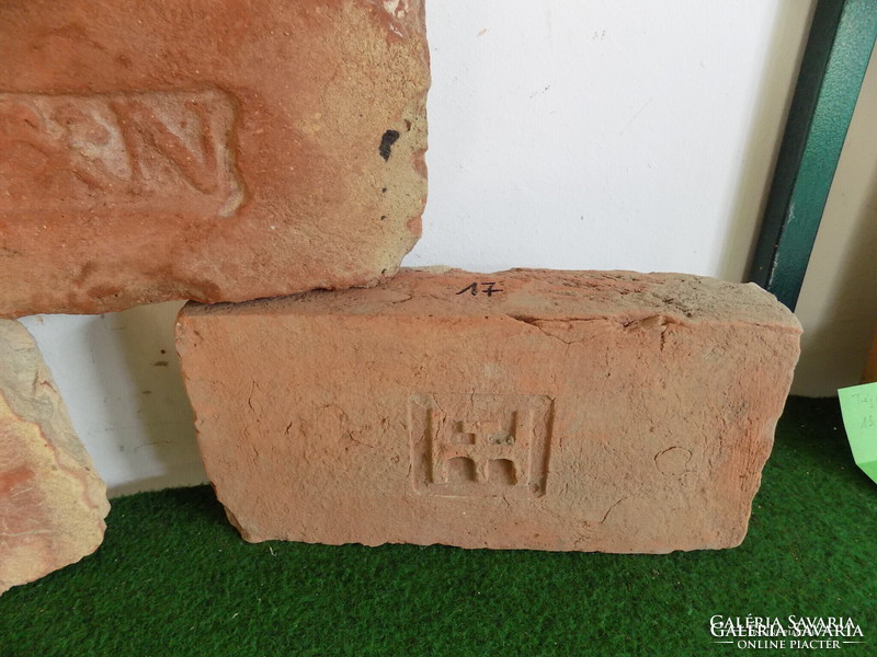 Antik monogrammos téglák,Nr 17,Dávid csillagos,S and N monogrammos,Ht Hortobágyi.  Postázni is tudom