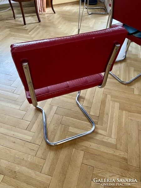6 darab Bauhaus stílusú Cesca székek Marcel Breuer terv, kiválló állapotban