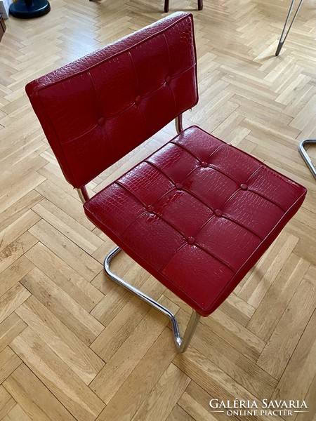 6 darab Bauhaus stílusú Cesca székek Marcel Breuer terv, kiválló állapotban