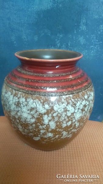 NÉMET ART DECO/BAUHAUS  JELZETT MÁZAS KERÁMIA VÁZA
