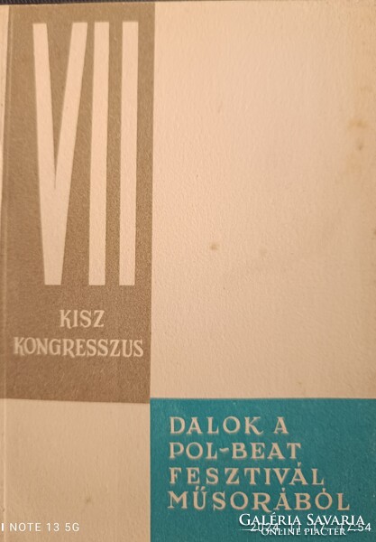 Dalok a Pol-Beat fesztivál műsorából 1970.