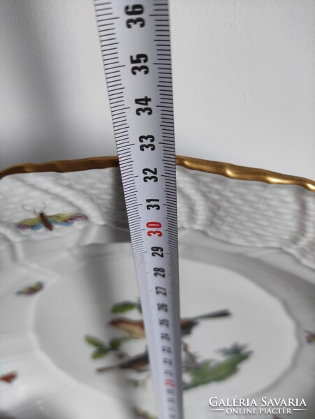 Rothschild mintás 12 személyes Herendi süteményes porcelán készlet 12+1db makulátlan állapotban
