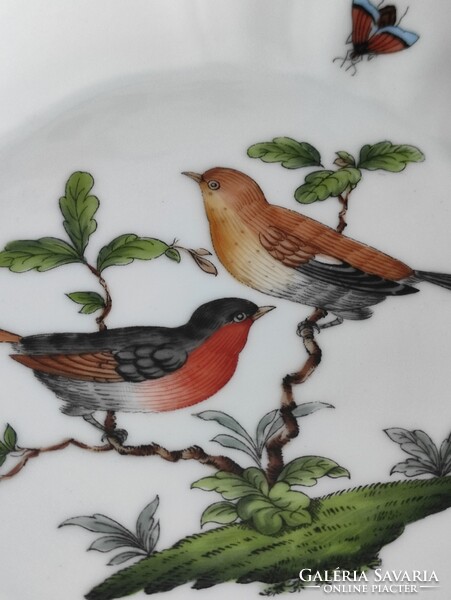 Rothschild mintás 12 személyes Herendi süteményes porcelán készlet 12+1db makulátlan állapotban