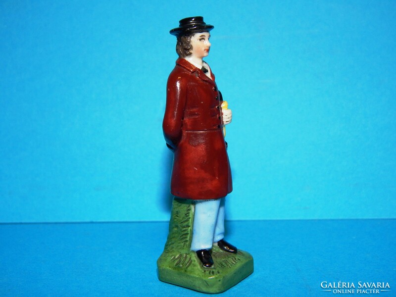 Scheibe-Alsbach Porcelán Manufaktura mini  szobor a 19.szd. első feléből, kiváló állapotban