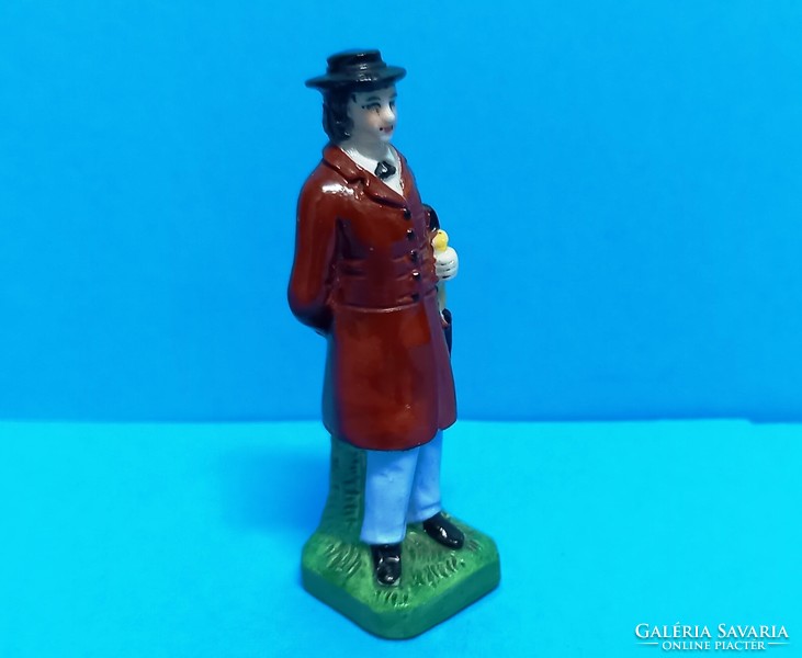 Scheibe-Alsbach Porcelán Manufaktura mini  szobor a 19.szd. első feléből, kiváló állapotban