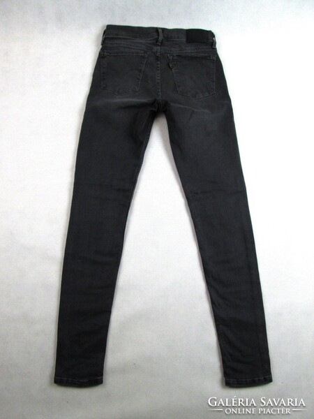 EREDETI LEVIS 710 SUPER SKINNY (W26 / L30) NŐI SÖTÉTSZÜRKE SZTRECCSES FARMER