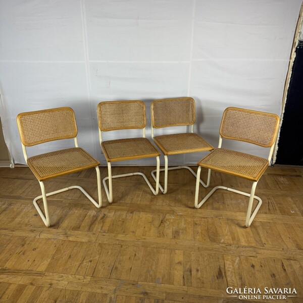 4db Marcel Breuer "Cesca" Bauhaus fehér szék