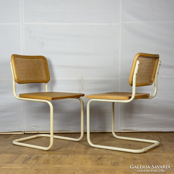 4db Marcel Breuer "Cesca" Bauhaus fehér szék