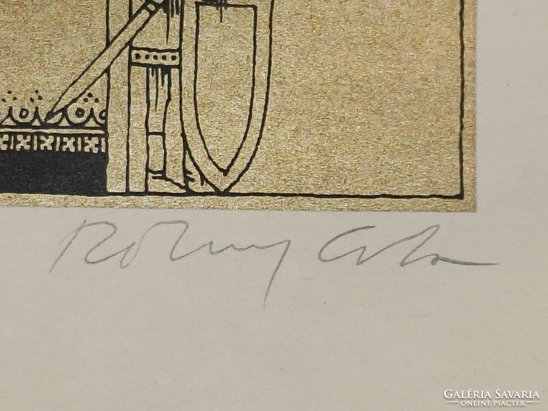 Rékassy Csaba grafikus: Vár