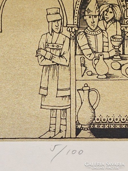 Rékassy Csaba grafikus: Vár