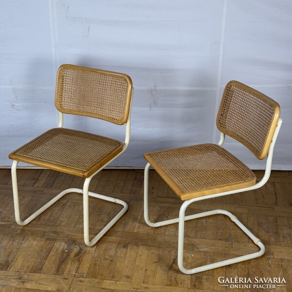 4db Marcel Breuer "Cesca" Bauhaus fehér szék