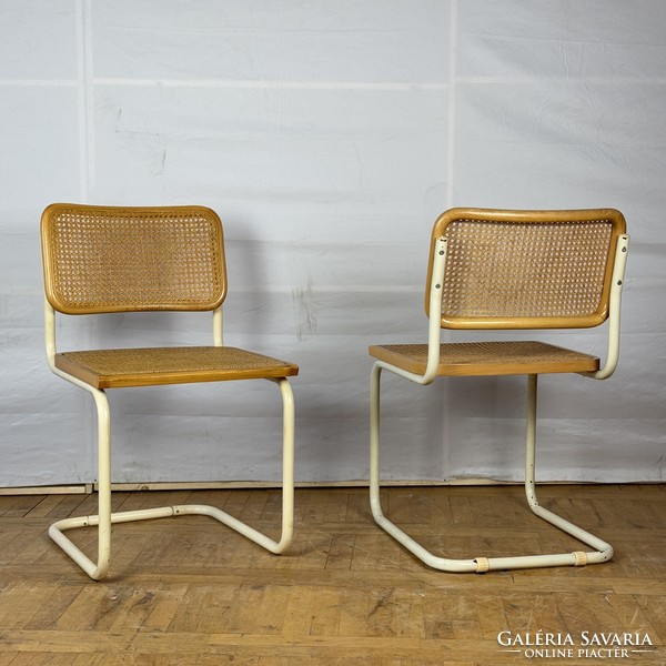 4db Marcel Breuer "Cesca" Bauhaus fehér szék