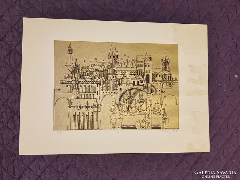 Rékassy Csaba grafikus: Vár