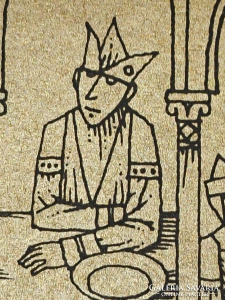 Rékassy Csaba grafikus: Vár