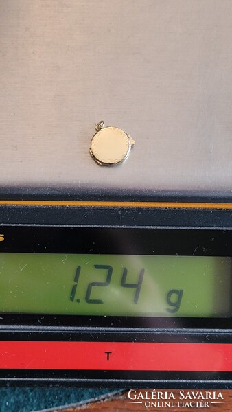 Régi 14 K arany fotótartó medál 1,19 g
