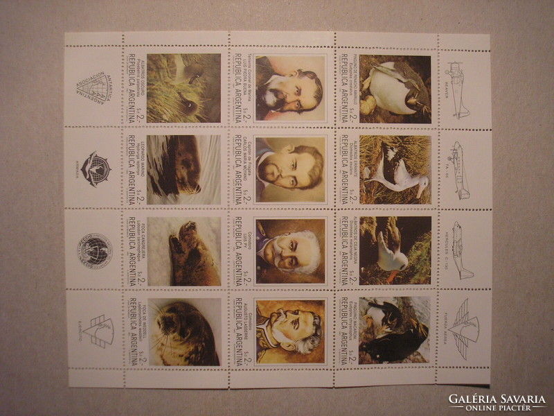 Argentína - Fauna, madarak, fókák, antarktisz állatai 1983