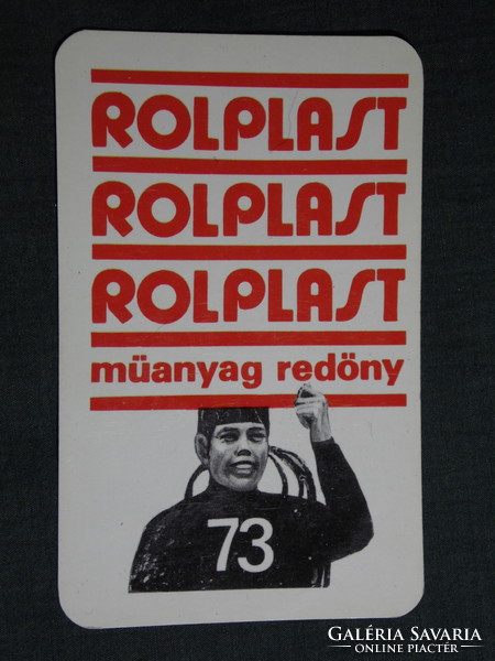 Kártyanaptár,BVk,Borsodi vegyikombinát,Kazincbarcika,Rolplast redőny,1973,   (7)
