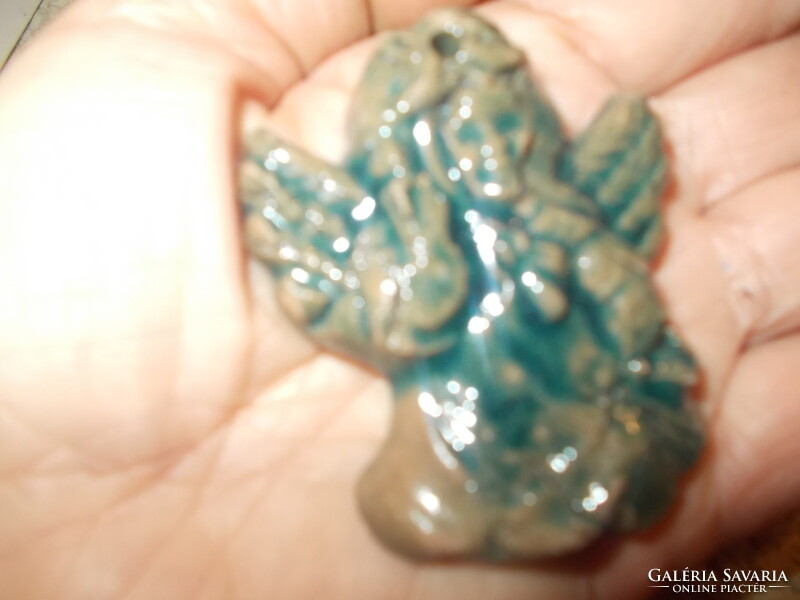 RAKU 8 cm-es kerámia angyal