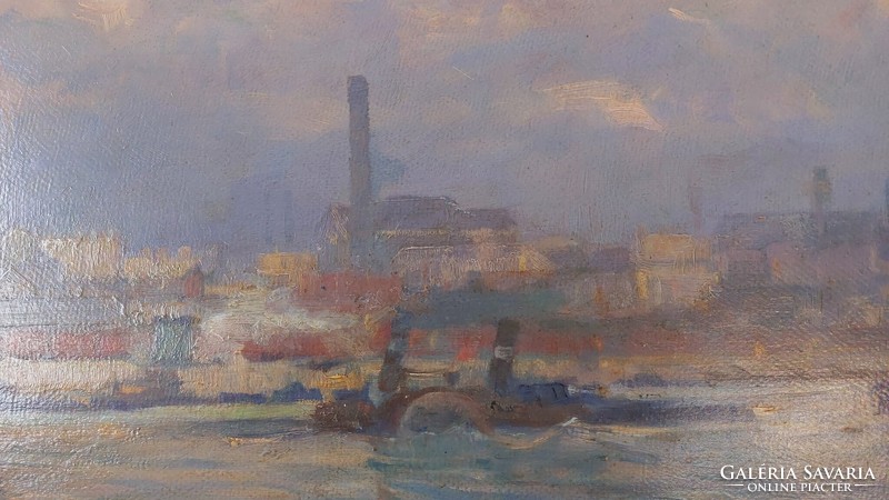 Dietrich Adolf (1869-1953): Dunapart. Töredékes raglap...