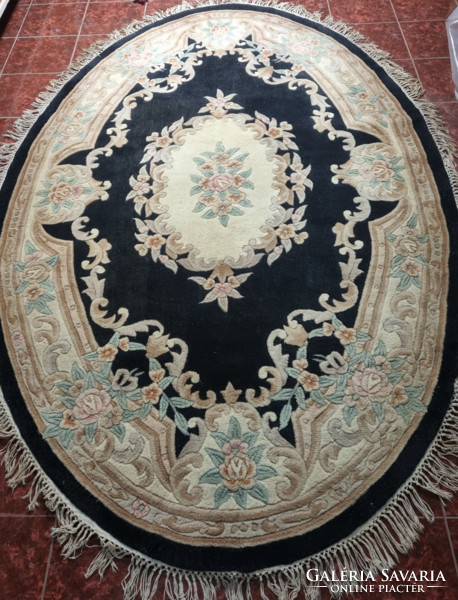 OVÁLIS KÍNAI AUBUSSON szőnyeg, 270-180 cm