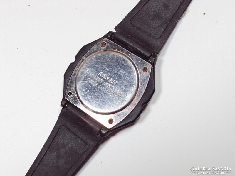 Retro régi vízálló óra karóra quartz kvarc - Asahi LCD M-291 japán gyártmány