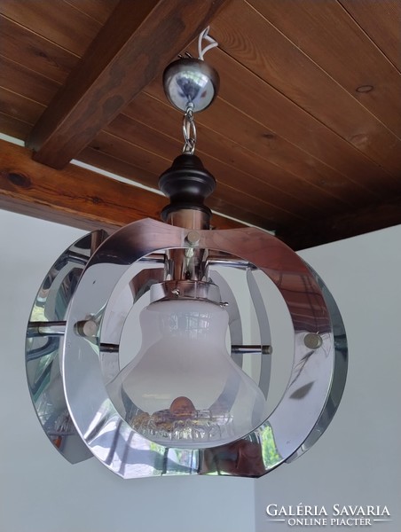 Mazzega Murano üveg mennyezeti lámpa, Space Age, Mid Century , 70-es évek