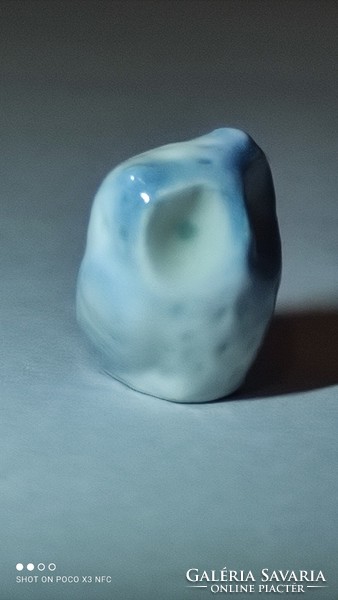 Aquincum aquazur mini miniatűr bagoly porcelán Ősz Szabó Antónia terv