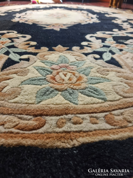 OVÁLIS KÍNAI AUBUSSON szőnyeg, 270-180 cm