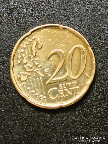 20 EURO CENT 2002 NÉMET 'A'  * VF *