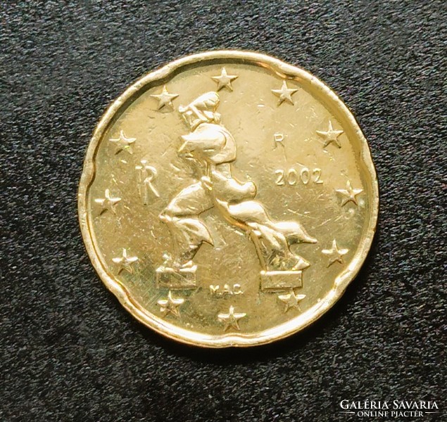 20 EURO CENT 2002 OLASZ * VF *