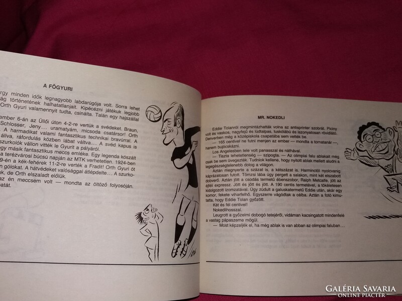 1985. Peterdi Pál - Szepes György : Sztár parádé  KARIKATÚRÁK könyv a képek szerint SPORTPROPAGANDA