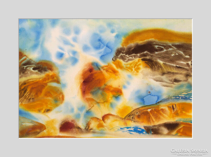 Máriási Masznyik Iván festőművész (1928-1997) – A Természet ébredése c. festménye