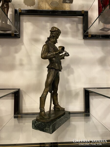 Ritka Nagy Méretű Kisfaludy-Strobl Zsigmond Hadik Huszár