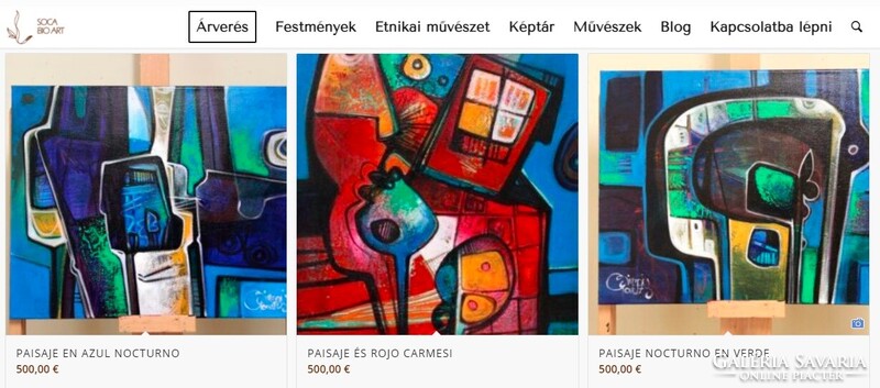 Simeon Gonzales - Rostro en Evolución - XL- 70x100 cm, akril, vászon