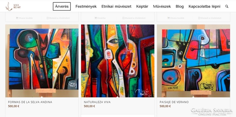 Simeon Gonzales - Rostro en Evolución - XL- 70x100 cm, akril, vászon