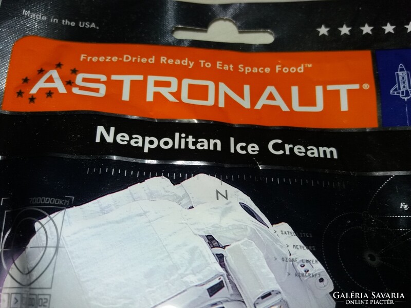 NASA -USA - HIVATALOS ÉLELMISZER ASZTRONAUTA csomagolt desszert - csokifagyi tölcsérrel - BONTATLAN