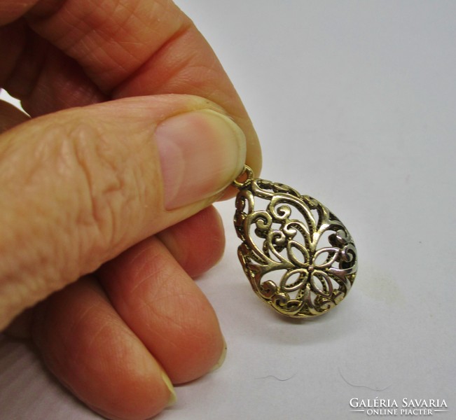 Csodaszép antik aranyozott  szecessziós medál