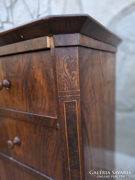 Biedermeier kiskomód, smizett