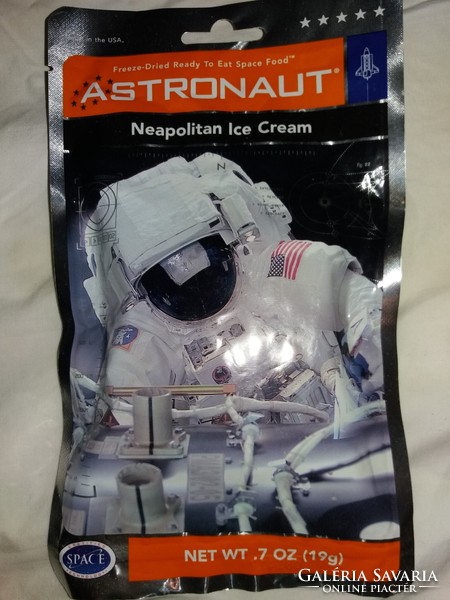 NASA -USA - HIVATALOS ÉLELMISZER ASZTRONAUTA csomagolt desszert - csokifagyi tölcsérrel - BONTATLAN