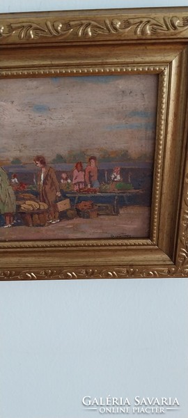 1Ft-ról-induló  SAUTNER LIPÓT(1889-1955):eredeti festménye