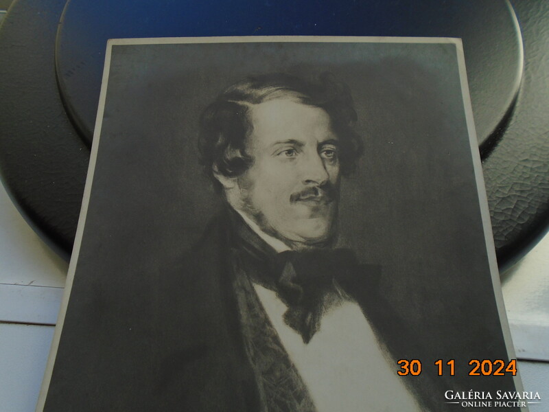 DONIZETTI (1797-1848) olasz zeneszerző portréja művészi fotója Franklin Nyomda képanyag archivumából