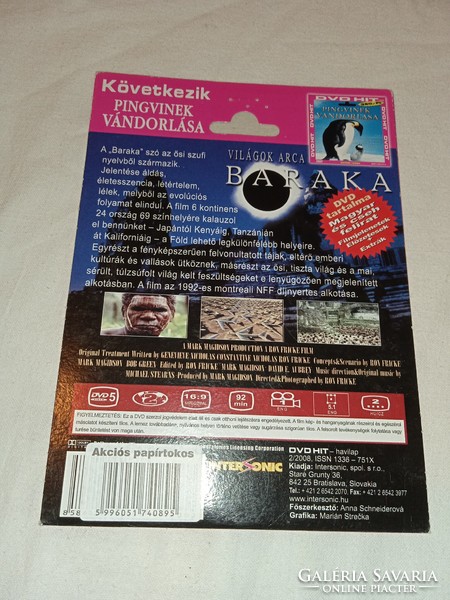 Világok arca: Baraka - papírtokos  DVD lemez, bontatlan