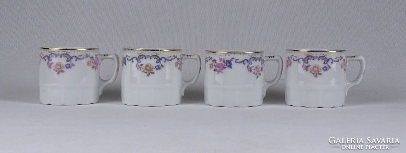 1T745 Régi cseh Schlackenwerth porcelán kávéscsésze 4 darab