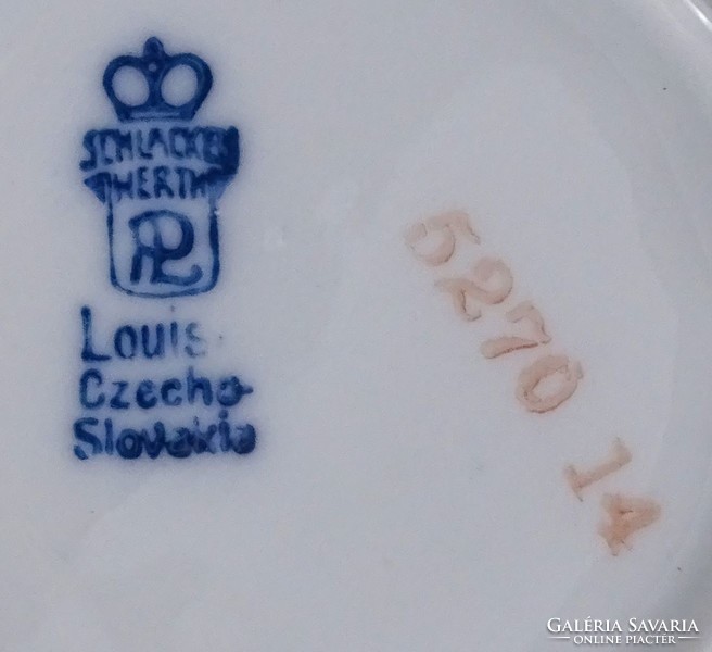 1T745 Régi cseh Schlackenwerth porcelán kávéscsésze 4 darab