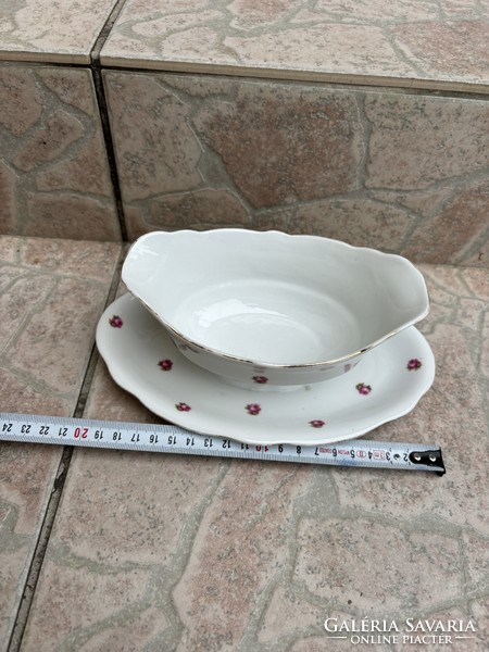 Zsolnay Porcelán asztali tejszínes tejszínkiöntő rózsás  paraszti gyűjtői nosztalgia darab